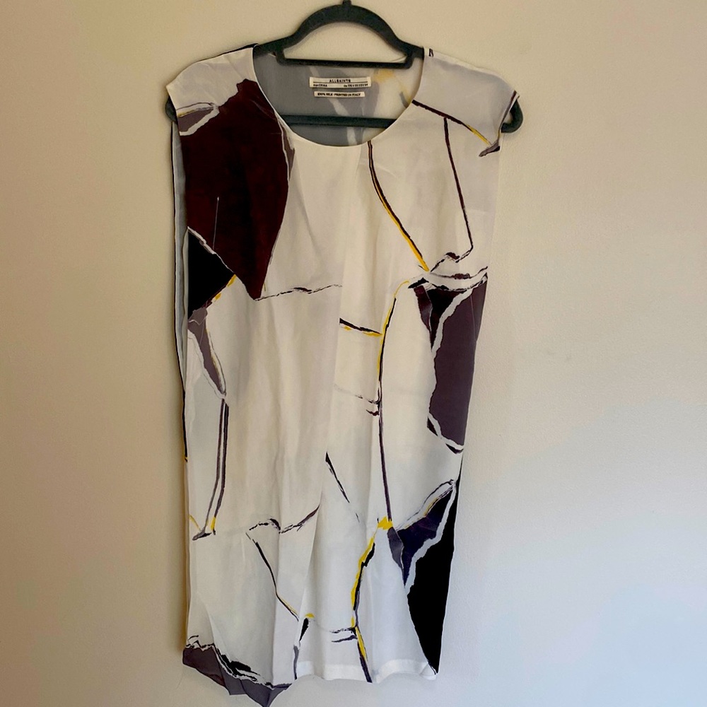 Patterned Silk Mini Dress by All Saints!